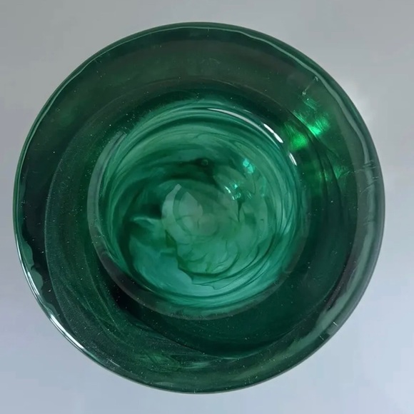 Kosta Boda ATOLL Swirl Votive Green 2 3/8" x 4 3/8" Candle Holder Sweden EUC - Picture 5 of 5